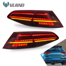 Załaduj zdjęcie do przeglądarki galerii, VLAND Tail Lights Assembly For Volkswagen Golf 7 2013-2019 Taillight Tail Lamp With Turn Signal Reverse Lights LED DRL Light