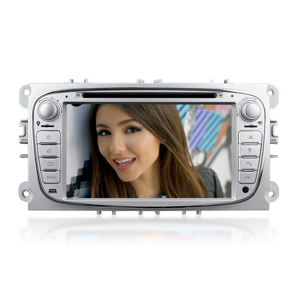 Eunavi Double 2 Din 7'' Car DVD Radio Player For FORD/Mondeo/S-MAX/C-MAX/Galaxy/FOCUS 2 with GPS Navigation 1080P Free Map BT