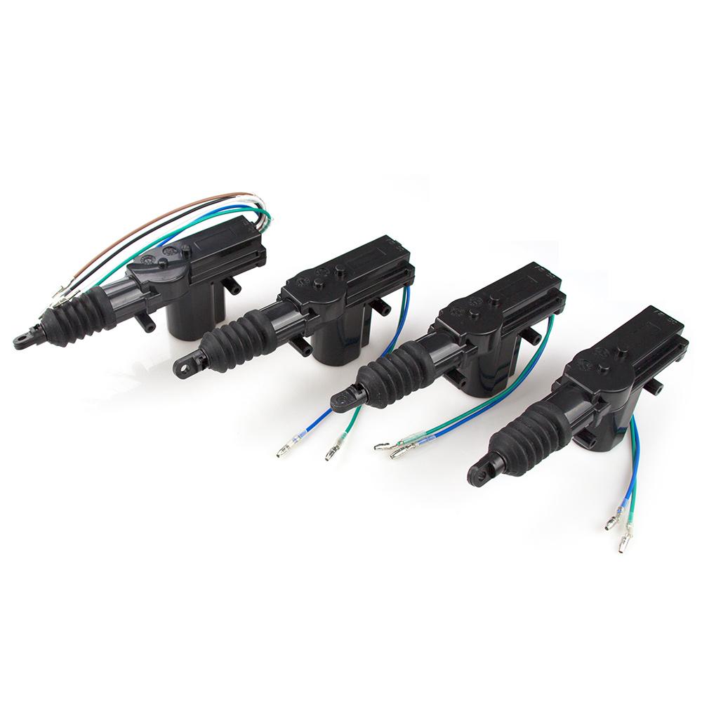 Eunavi Universal-Kfz-Türverriegelungsaktuator 12-Volt-Motor (4er-Pack) Auto-Auto-Fernbedienung 4-türige Halterung Keyless Entry System