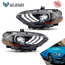 Charger l&#39;image dans la galerie, VLAND Full LED Headlights for Mustang 2018-UP Headlamp Assembly with DRL Sequential Turn Signal factory accessory car led lights