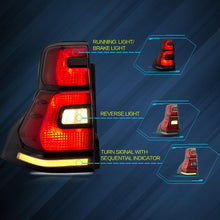 Laden Sie das Bild in den Galerie-Viewer, VLAND Tail Lights Assembly For Toyota Land Cruiser Prado 2010-2016 Taillight Tail Lamp Turn Signal Reverse Lights LED DRL Light