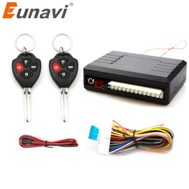 Eunavi Universal Auto Car Remote Central Kit Lock UnlocK Keyless Entry System Central Locking LED Indicate Trunk Release button