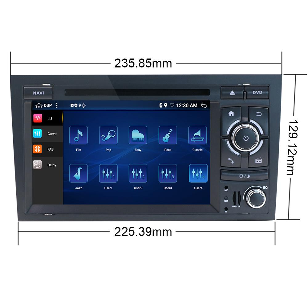 Car Radio DVD 2 DIN Android 10 Autoradio For Audi A4 B6 B7 S4 B7 B6 RS4 B7 SEAT Exeo 2DIN car stereo Multimedia GPS Navigation