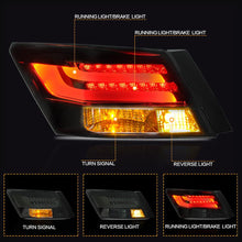 Laden Sie das Bild in den Galerie-Viewer, VLAND Tail Lights Assembly For Honda Accord 2008-2013 Taillight Tail Lamp With Turn Signal Reverse Lights LED DRL Light