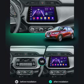 Eunavi 4G 2DIN Android Auto Radio GPS For Nissan Kicks 2017-2019 Quad Core Car Multimedia Video Player Carplay 2 Din DVD