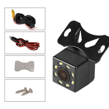 Load image into Gallery viewer, Eunavi 8 LED Night Vision Car Rear View Camera Universal Backup Parking Camera Waterproof Shockproof Wide Angle HD Color Image