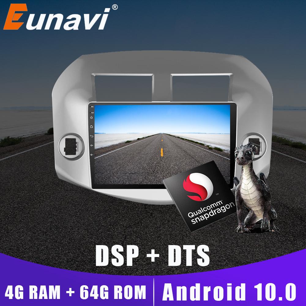 Eunavi 2 din car radio stereo multimedia for Toyota RAV4 Rav 4 2007 2008 2009 2010 2011 headunit GPS Android 10 IPS TDA7851 usb