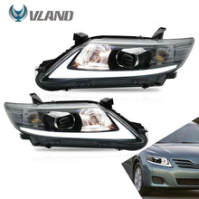 Charger l&#39;image dans la galerie, VLAND Headlamp Car Headlights Assembly for Toyota Camry 2010 2011 Headlight with moving turn signal Dual Beam Lens Plug-and-play