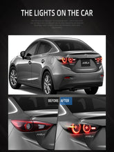 Load image into Gallery viewer, Vland Car Lamp Assembly For Mazda 3 Axela Full LED Taillights Tail Lamp 2019 2020 2021 Sequential Rear Lamp Smoke 3 Sedan