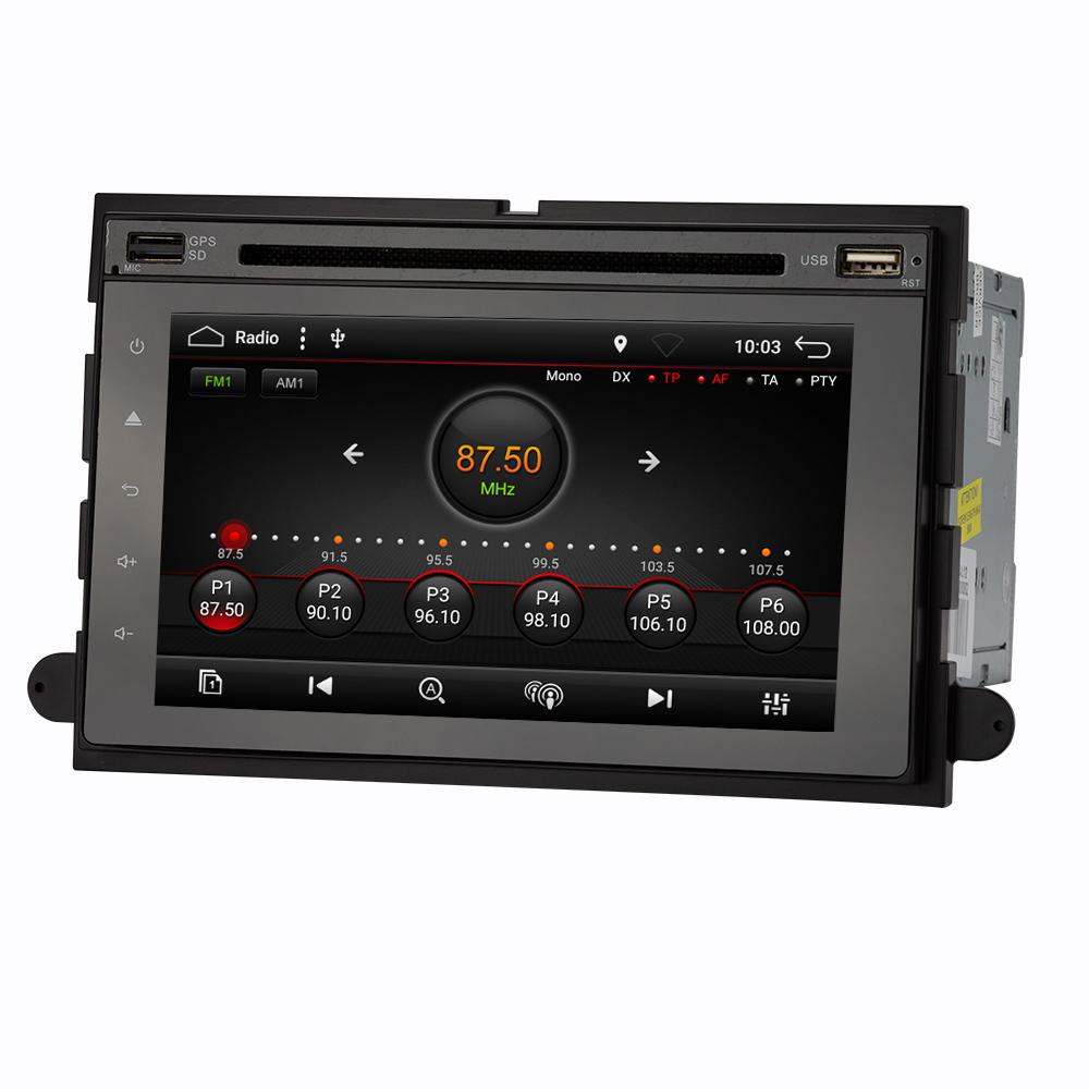 Eunavi Car DVD 2 din radio for Ford 500/F150/Explorer/Edge/Expedition/Mustang/fusion/Freestyle Android 10 stereo gps multimedia