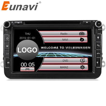 Laden Sie das Bild in den Galerie-Viewer, Eunavi 2 Din New Fashion Car DVD For VW GOLF POLO CADDY PASSAT B6 JETTA SKODA MK5 MK6 Tiguan Touran Caddy With GPS RADIO RDS MP3