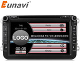 Eunavi 2 Din New Fashion Car DVD For VW GOLF POLO CADDY PASSAT B6 JETTA SKODA MK5 MK6 Tiguan Touran Caddy With GPS RADIO RDS MP3