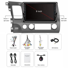 Laden Sie das Bild in den Galerie-Viewer, Eunavi 4G+64G 2 DIN IPS Android 10 Car Radio Multimedia Video Player GPS For Honda Civic 2006-2011 2din car pc 9 inch no dvd