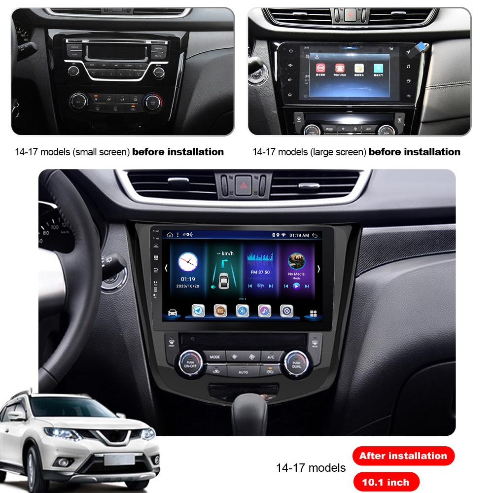 Eunavi 2 Din Android 10 Auto Stereo Car Radio For Nissan X Trail Qashqail 2014-2017 Multimedia Video Player Carplay 2Din GPS