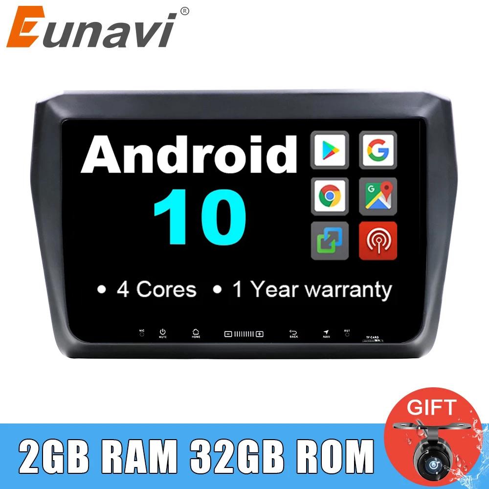 Eunavi 9'' 2 Din Android 10 Car Multimedia PC Radio Stereo for SUZUKI SWIFT 2017 autoradio GPS Navigation wifi rds fm am usb