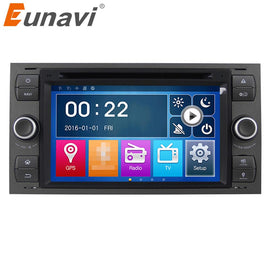 Eunavi 7'' 2 Din Car DVD Player For Ford Focus Galaxy Fiesta S Max C Max Fusion Transit Kuga In dash GPS Navi Radio Stereo