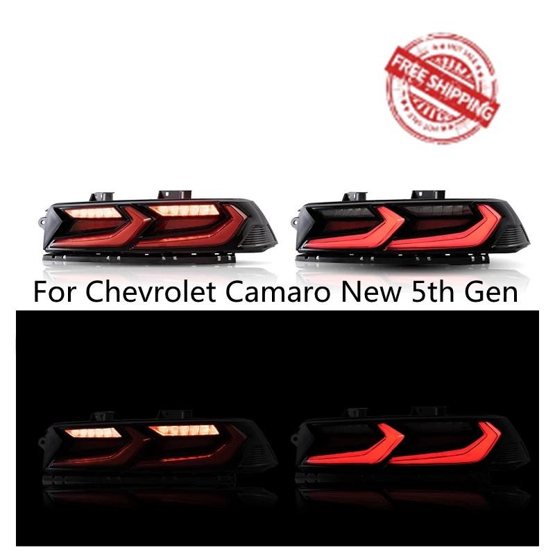 Vland Car Lamp Assembly For Chevrolet Camaro New 5th Gen Full LED Corvette C8 Style Rear Lights 2014 - 2015 Tail Lights