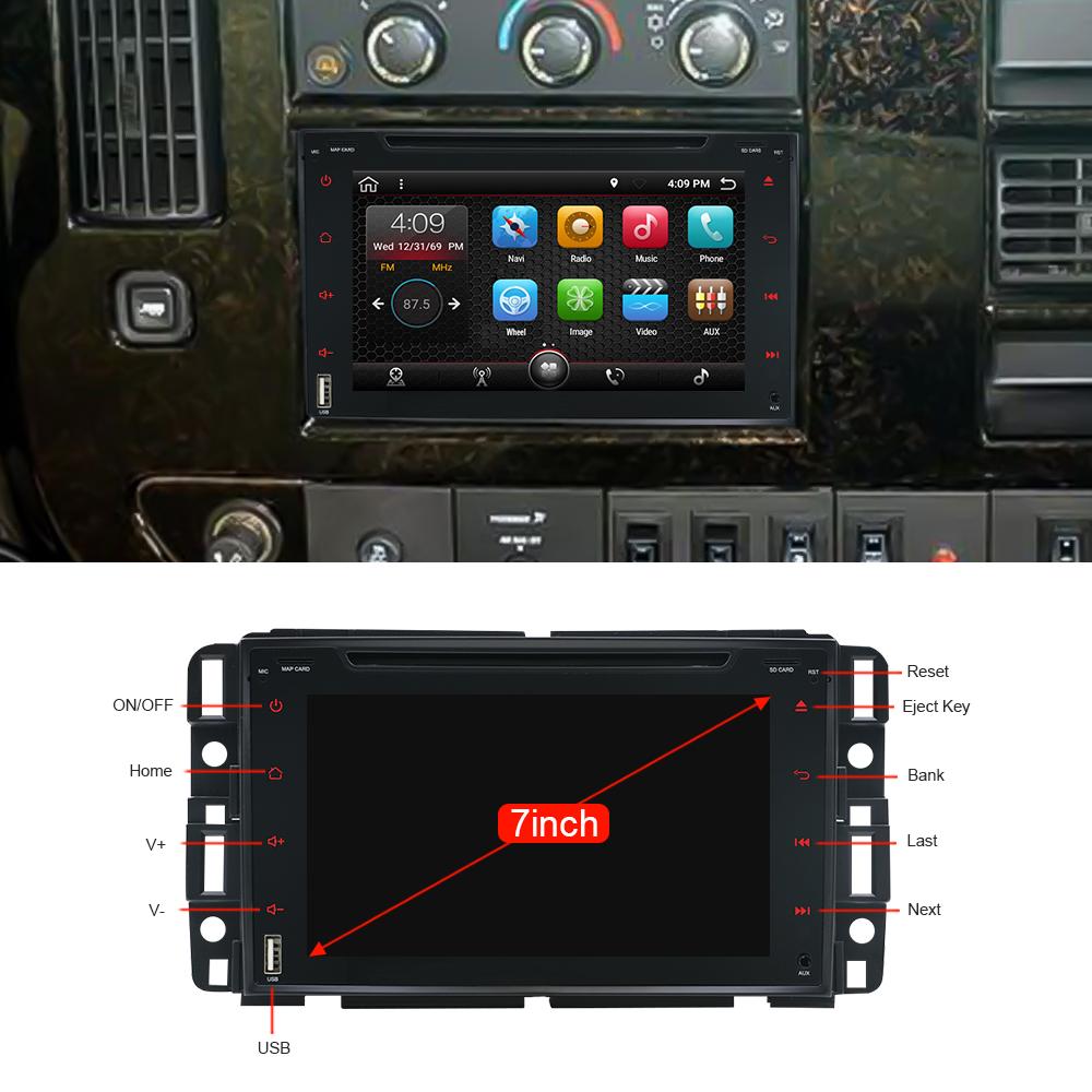 Eunavi 2 Din Android 10 Car DVD radio multimedia For Chevrolet/Silverado/Tahoe/Monte GMC Yukon/Denali/Acadia GPS Navigation