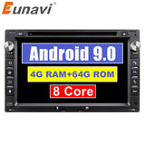 Eunavi 2 Din Car DVD Radio Multimedia Player GPS For VW Glof Bora Passat Mk5 Golf Mk4 Polo Jetta Seat 2din auto stereo 4G 64GB