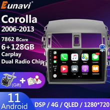 Cargar imagen en el visor de la galería, Eunavi 6GB 128GB Android 11 Car Radio Stereo For Toyota Corolla 2007 - 2011 Multimedia Video Player 2 Din Head unit 2Din DVD GPS