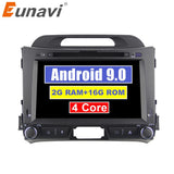 Eunavi 2 din Android 9.0 car dvd Multimedia player for KIA sportage 2011 2012 2013 2014 2015 2din radio gps navigation headunit