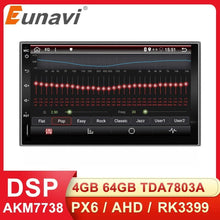 Load image into Gallery viewer, Eunavi 2 Din Universal Car Mutimedia Player Radio Audio Auto GPS Navigation Android 2din Headunit TDA7851 4G 64GB DSP WIFI