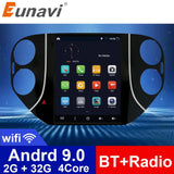 Eunavi 2 Din Android Car Radio For Volkswagen VW Tiguan 1 NF 2006-2016 Multimedia Video Player Vertical Tesla screen GPS WIFI