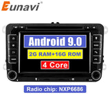 Eunavi 2 Din Android Car DVD Audio Radio Multimedia For VW GOLF 6 Polo Bora JETTA B6 PASSAT Tiguan SKODA OCTAVIA GPS Navigator