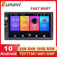 Load image into Gallery viewer, Eunavi 2 Din Universal Car Multimedia Player Radio Stereo Audio Auto Android GPS Navigation WIFI DSP USB Subwoofer 7&#39;&#39; NO DVD