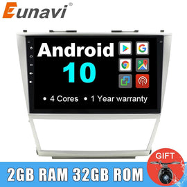 Eunavi 2 Din Android 10 Radio Samochodowe Stereo multimedialna Nawigacja GPS dla Toyota Camry 2007-2011 2din 10 cal wifi bluetooth NIE DVD