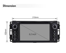 Load image into Gallery viewer, Eunavi Android 10 Car DVD Player Radio GPS For Jeep Cherokee Compass Commander Wrangler Dodge Caliber Chrysler C300 4Core 4G USB