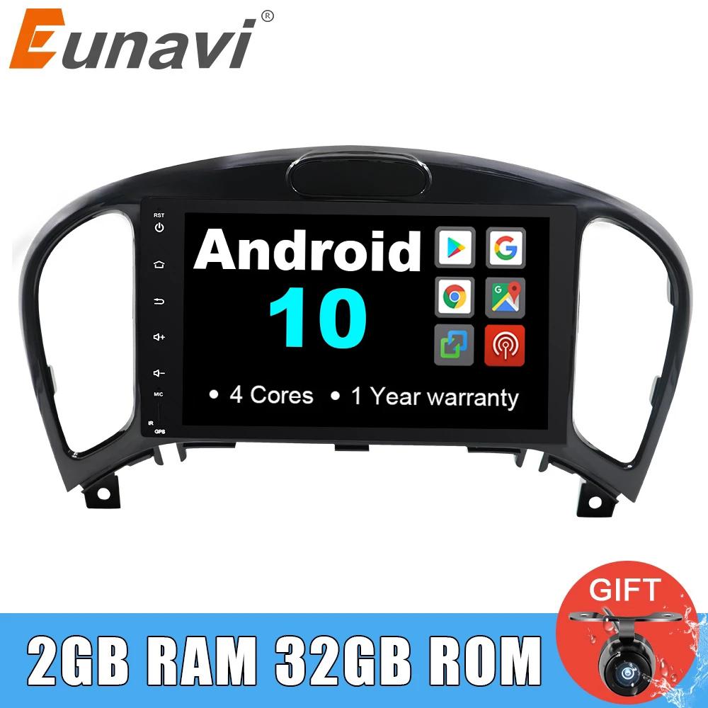 Eunavi 2 din Android 10 Car DVD Radio Player for Nissan Juke for Infiniti ESQ 2011-2017 GPS Navigation Stereo multimedia RDS