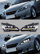 Load image into Gallery viewer, VLAND Headlamp Headlight Assembly fit for LEXUS 2006-2013 IS250 IS350/2008-2014 IS F/2010-2015 SEDAN C CF Full LED Headlamp with