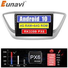 Laden Sie das Bild in den Galerie-Viewer, Eunavi 2din car radio stereo multimedia player for Hyundai verna 2017 system 2 din headunit GPS Android 10 TDA7851 4G 64GB