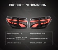 Charger l&#39;image dans la galerie, VLAND Factory Wholesales 6th Gen Armada Rear Light 2010-UP Led Tail Lights For Nissan Patrol Royale Y62