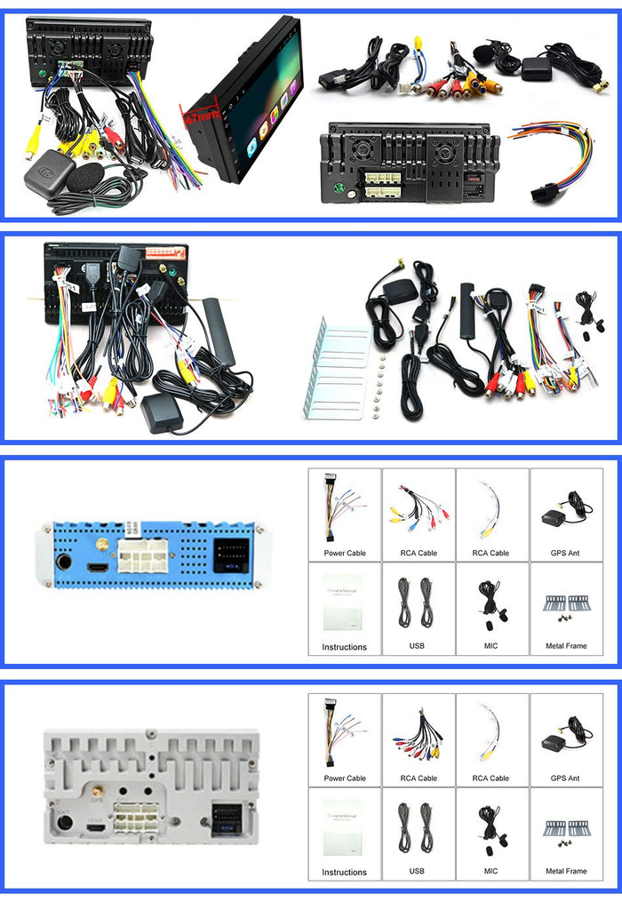 Eunavi 2 Din uniwersalny Tsar odtwarzacz multimedialny Radio Audio automatyczna nawigacja GPS Android 2din radioodtwarzacz TDA7851 ChG SHCHGB DSP VIFI