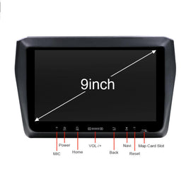 Eunavi 9'' 2 Din Android 10 Car Multimedia PC Radio Stereo for SUZUKI SWIFT 2017 autoradio GPS Navigation wifi rds fm am usb