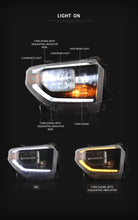 Cargar imagen en el visor de la galería, VLAND Car Lamp Assembly For Toyota Sequoia 2008-2018 Full LED Headlight With Start-up Animation DRL