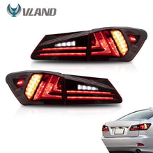 Load image into Gallery viewer, VLAND Car Accessories LED Tail Lights Assembly For Lexus Sedan XE20 IS250 IS350 2006-2013 Full LED Turn Signal Reverse Lights