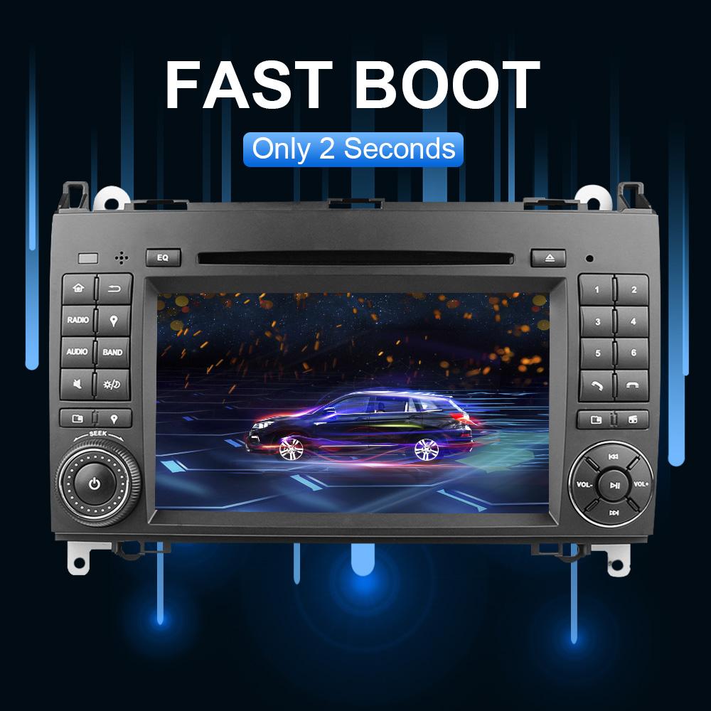 Eunavi 2 Din Android DSP Car Radio dvd GPS player For Mercedes Benz B200 A B Class W169 W245 Viano Vito W639 Sprinter W906