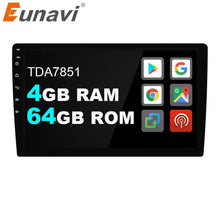 Load image into Gallery viewer, Eunavi 2 Din Android system universal Car Multimedia Radio Player GPS Navigation Auto stereo PC Audio Video WIFI USB BT NO DVD