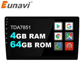 Eunavi 2 Din Android system universal Car Multimedia Radio Player GPS Navigation Auto stereo PC Audio Video WIFI USB BT NO DVD