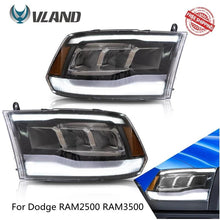 Load image into Gallery viewer, VLAND Factory Full LED RAM 1500 2500 3500 Headlights 2009-2019 RAM1500 CLASSIC 2019-2021 Head Lamp For Dodge RAM2500 RAM3500