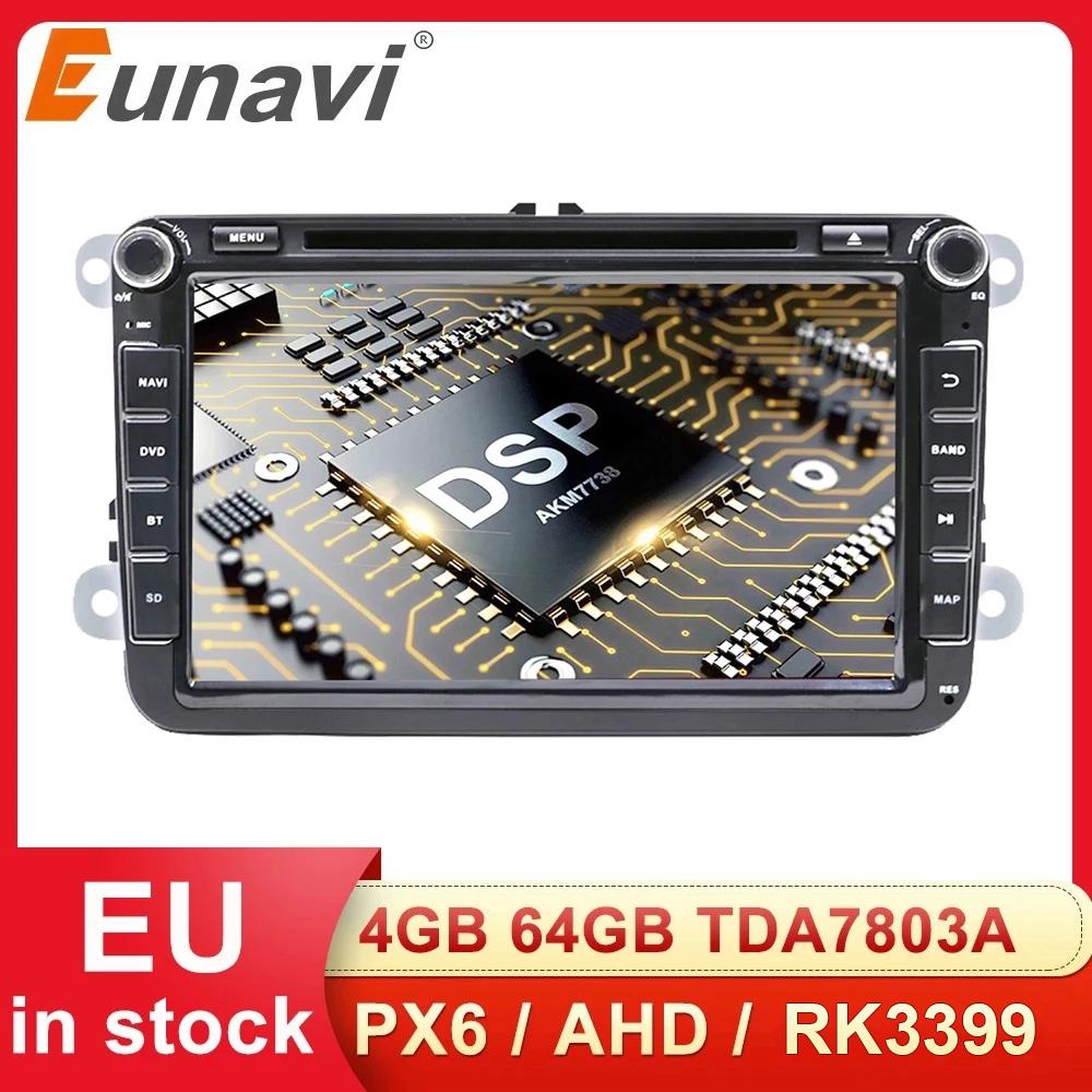 Eunavi 2 Din Android Auto Multimedia DVD Für VW Passat CC Polo GOLF 5 6 Touran EOS T5 Sharan Jetta Tiguan RNS510 Autoradio GPS 4G