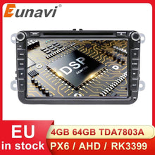 Załaduj zdjęcie do przeglądarki galerii, Eunavi 2 Din Android samochodowe multimedia DVD dla VW Passat CC Polo GOLF 5 6 Touran EOS T5 Sharan Jetta Tiguan RNS510 Autoradio GPS 4G