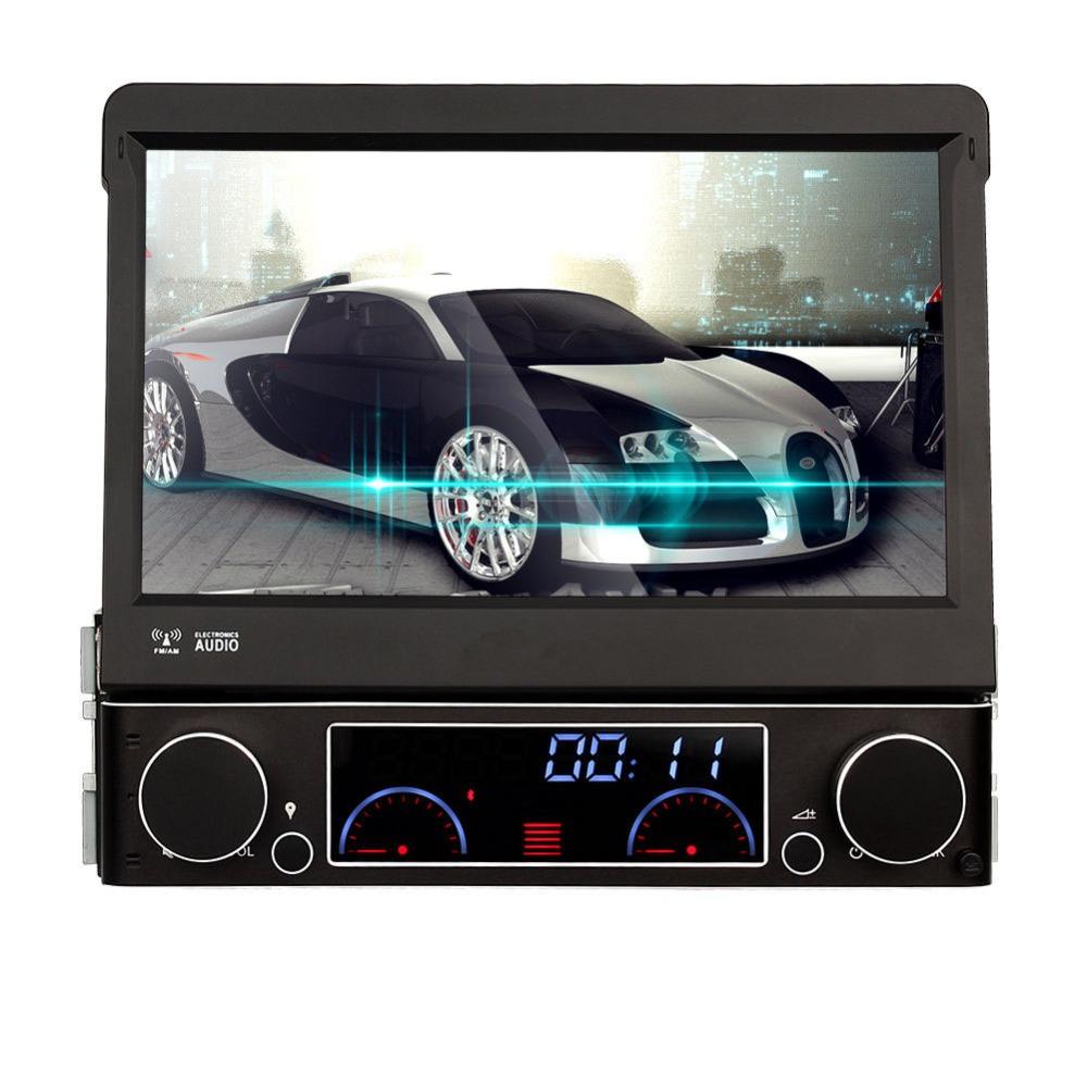 Eunavi Single 1 Din 7" Universal Touch screen Car DVD Player Car radio With GPS Navi Autoradio Stereo Car Audio  TV Bluetooth