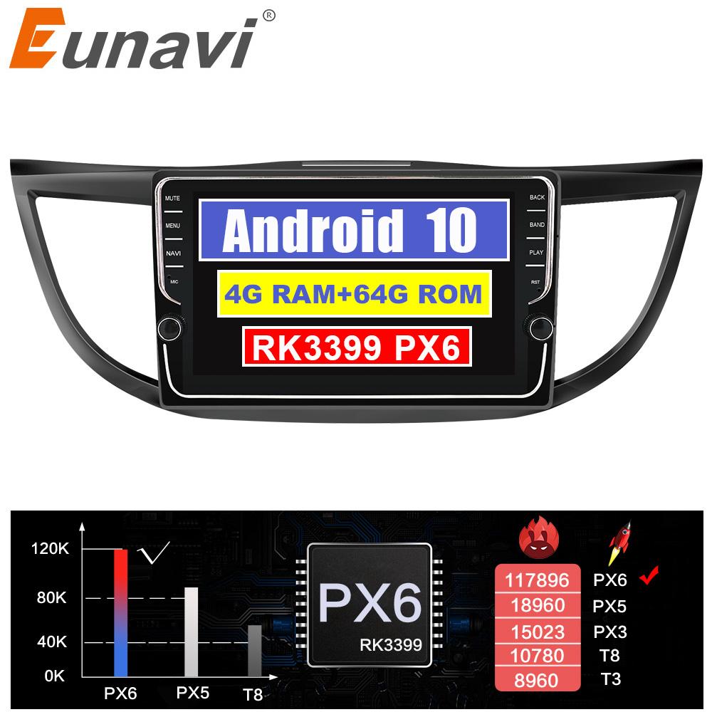 Eunavi 2 din 4G+64G Android Touch screen Car Radio Multimedia player For Honda CRV 2012-2016 GPS Stereo NO DVD 1024*600 HD