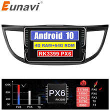 Charger l&#39;image dans la galerie, Eunavi 2 din 4G+64G Android Touch screen Car Radio Multimedia player For Honda CRV 2012-2016 GPS Stereo NO DVD 1024*600 HD