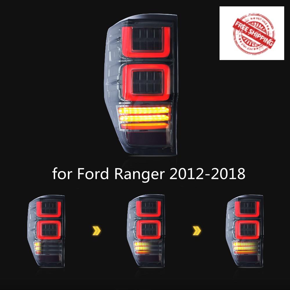 VLAND Tail lights Assembly for Ford Ranger 2012-2018 Taillights Tail Lamp with Turn Signal Reverse Lights LED DRL light