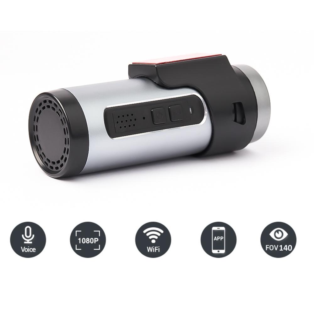 Eunavi Dash Cam Auto DVR Wifi APP Sprachsteuerung Dash Cam FHD 1080P Nachtsicht Autokamera Auto Video Recorder G-Sensor